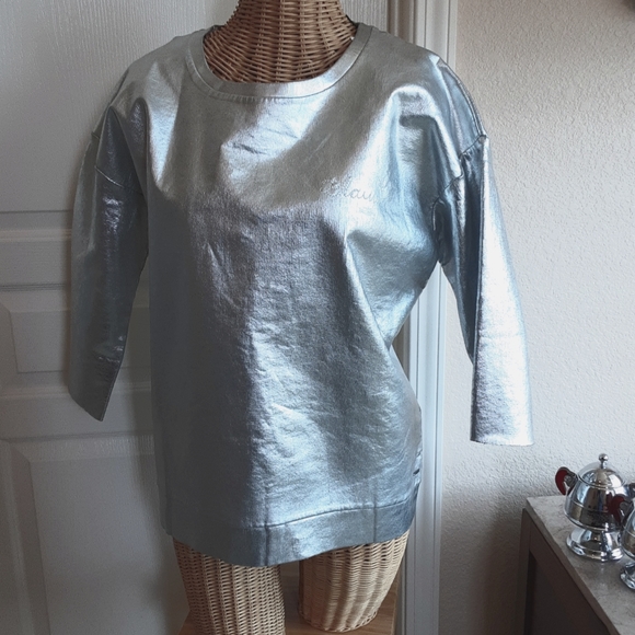 Scoth & Soda Tops - 💖💖💖 NWT Scotch & Soda Silver Sweatshirt Top
